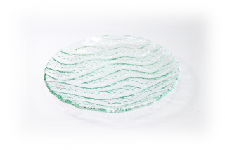 Kulaté skleněné talíře NATURE SEA Průměr: 21cm