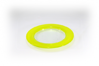 Kulaté talíře BAND - se žlutým okrajem Průměr: 20cm