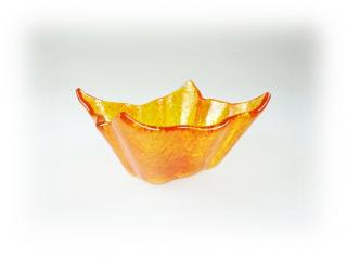 Skleněné mističky WINKY - ambrové Rozměr: 10x10cm