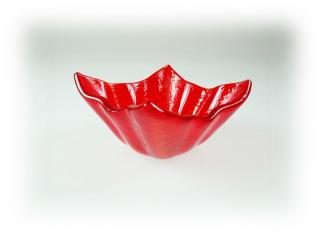 Skleněné mističky WINKY - červené Rozměr: 8x8cm