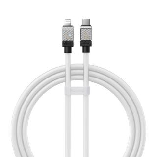 BASEUS Kabel Typ C Apple Lightning 8-pin CoolPlay Fast Charging 20W 1m bílý CAKW000002