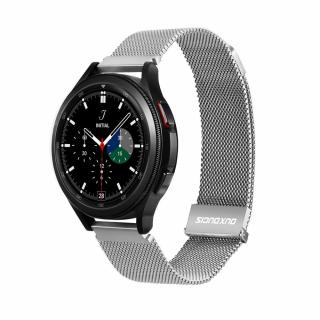 DUX DUCIS Milanese magnetický řemínek z nerezové oceli pro Apple Watch 42/44/45mm platina