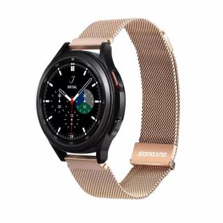 DUX DUCIS Milanese magnetický řemínek z nerezové oceli pro Samsung Galaxy Watch / Huawei Watch / Honor Watch (20mm band) zlatá