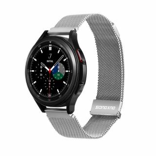 DUX DUCIS Milanese magnetický řemínek z nerezové oceli pro Samsung Galaxy Watch / Huawei Watch / Honor Watch / Xiaomi Watch (22mm band) stříbrná