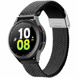 DUX DUCIS Mixture II pletený řemínek pro Samsung Galaxy Watch / Huawei Watch / Honor Watch (20mm band) černá