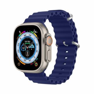 DUX DUCIS Ocean Wave sportovní silikonový řemínek pro Apple Watch 38/40/41mm modrá