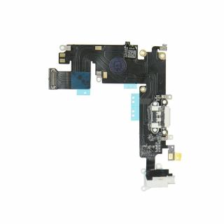 Flex kabel konektoru nabíjení iPhone 6 Plus (5.5 ) +mikrofon+AV - bílá