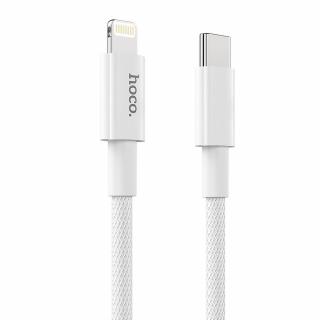 HOCO kabel Typ C for iPhone Lightning 8-pin Power Delivery Fast Charge PD20W X56 bílý