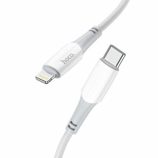 HOCO kabel Typ C pro iPhone Lightning 8-pin Power Delivery PD20W Ferry X70 1m bílý