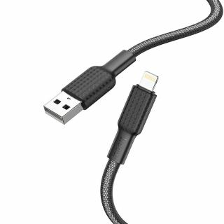 HOCO kabel USB pro iPhone Lightning 8-pin 2,4A Jaeger X69 černo-bílý