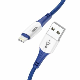HOCO USB kabel pro iPhone Lightning 8-pin 2,4A Ferry X70 modrý