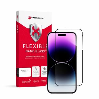 Hybridní sklo Forcell Flexible 5D Full Glue Apple iPhone 14 Pro Max 6,7  černé
