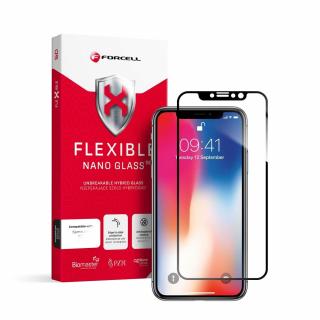 Hybridní sklo Forcell Flexible 5D Full Glue Apple iPhone X/Xs černé