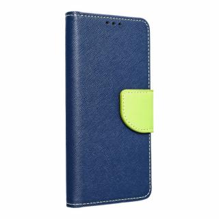 Pouzdro Fancy Book Samsung Galaxy A22 4G navy blue/limonka