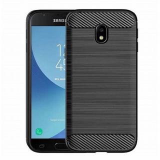 Pouzdro Forcell Carbon back cover pro Samsung J710 Galaxy J7 2016 - černé