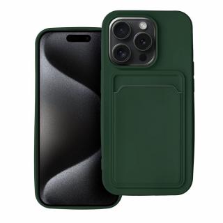 Pouzdro Forcell CARD CASE APPLE IPHONE 15 PRO zelené