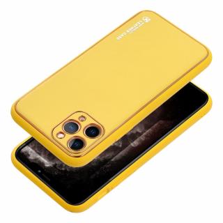 Pouzdro Forcell LEATHER Case APPLE IPHONE 15 PLUS žluté