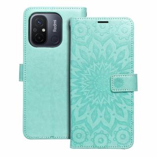 Pouzdro Forcell MEZZO Book XIAOMI Redmi 12C mandala zelené