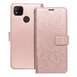 Pouzdro Forcell MEZZO Book XIAOMI Redmi 9C / 9C NFC mandala zlato růžové