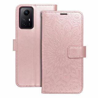 Pouzdro Forcell MEZZO Book XIAOMI Redmi NOTE 12S mandala zlato růžové