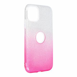 Pouzdro Forcell SHINING APPLE IPHONE 11 ( 6.1  ) transparent/růžové