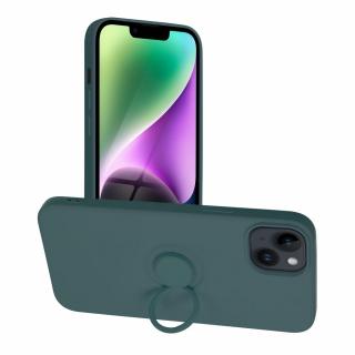 Pouzdro Forcell SILICONE RING APPLE IPHONE 14 MAX ( 6.7  ) zelené