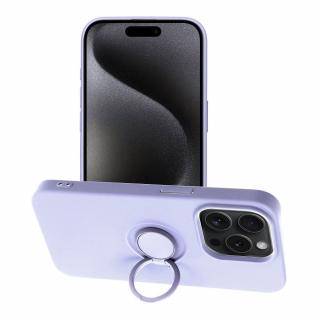 Pouzdro Forcell SILICONE RING APPLE IPHONE 15 PRO fialové