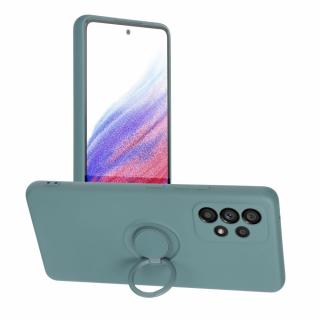 Pouzdro Forcell SILICONE RING SAMSUNG Galaxy A53 5G zelené