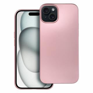 Pouzdro METALLIC APPLE IPHONE 15 PLUS růžové