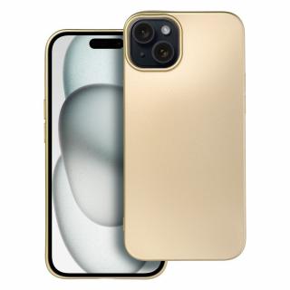 Pouzdro METALLIC APPLE IPHONE 15 PLUS zlaté