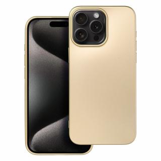 Pouzdro METALLIC APPLE IPHONE 15 PRO MAX zlaté