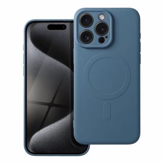 Pouzdro Silicone Mag Cover APPLE IPHONE 15 PRO MAX modré