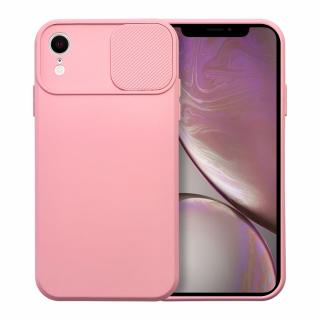 Pouzdro SLIDE CASE APPLE IPHONE XR světle růžové