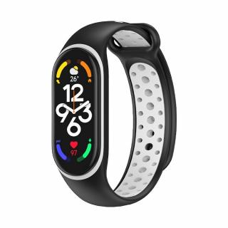 Řemínek / silikonový pásek smart band Xiaomi Mi Band 3 / 4 / 5 / 6 / 7 černý