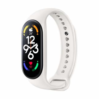 Řemínek / silikonový pásek smart band Xiaomi Mi Band 3 / 4 / 5 / 6 / 7 krémová