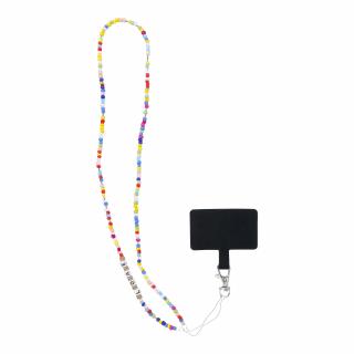 Šňůrka na mobil PIXIE na telefon / délka 68cm (34cm ve smyčce) / na krk - korálky