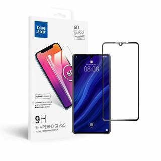 Tvrzené sklo Blue Star 5D Huawei P30 (full glue/case friendly) - černé