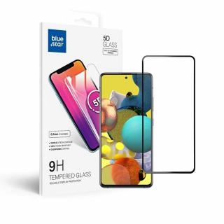 Tvrzené sklo Blue Star 5D - Samsung A51 (full glue/case friendly) - černé