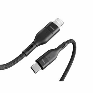 VEGER Kabel Typ C Apple Lightning 8-pin PD 27W 3A CL01 1,2m černý