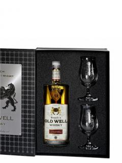 Dárkový box: Svach's Old Well whisky Bourbon a Sherry 46,3% 0,5l + 2 whisky skleničky