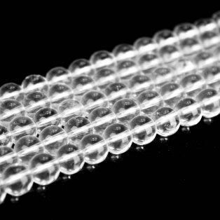 Přírodní křišťál - čirý - třída AAA- 8 mm
