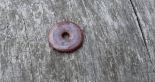 přívěsek rodonit  donut 30x30x4,5 mm