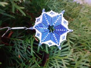 vánoční hvězda modrá