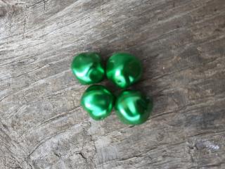 voskové perly 12 mm zelené