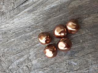 voskové perly 12 mm zlaté