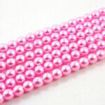 voskové perly 4 mm růžové