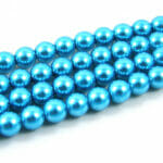 voskové perly 6 mm tyrkysové