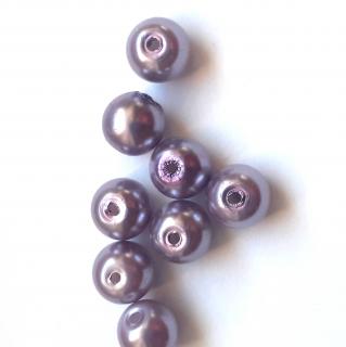 voskové perly  8 mm sv. fialové