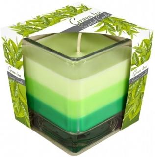 Svíčka vonná ve skle DUHA- Zelený čaj