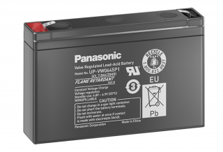 Akumulátor Panasonic 6V 7,8Ah UP-VW0645P1 VRLA